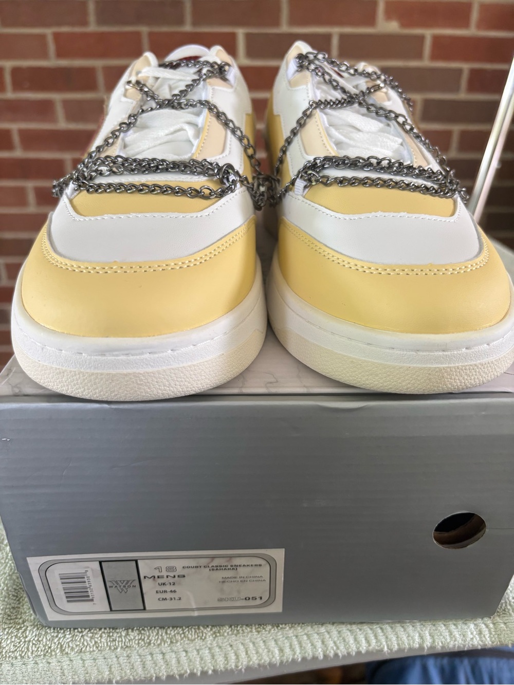Watson Count Classic Ishara Sneakers Men’s Size 13 New With Box Chain Detail